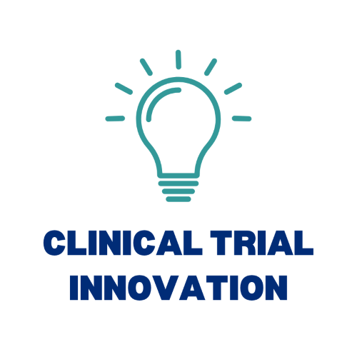 Light bulb icon above the words Clinical Trial Innovation